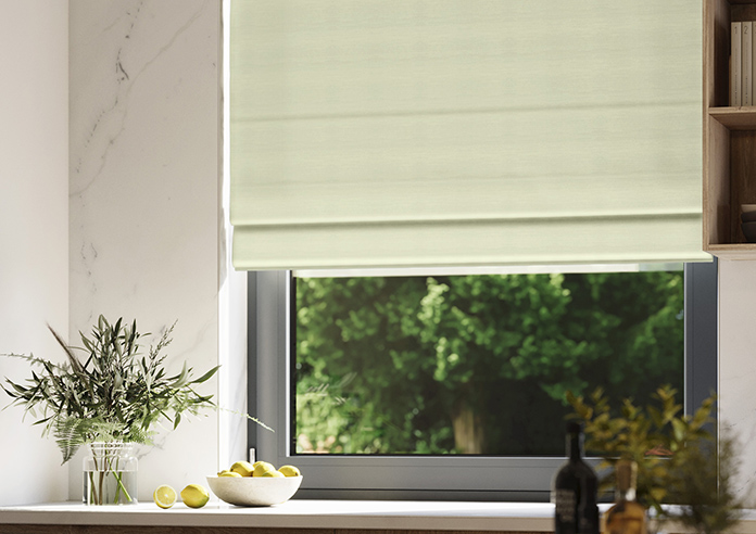 Shima Faux Silk, Apple - Roman Blind - Image 5